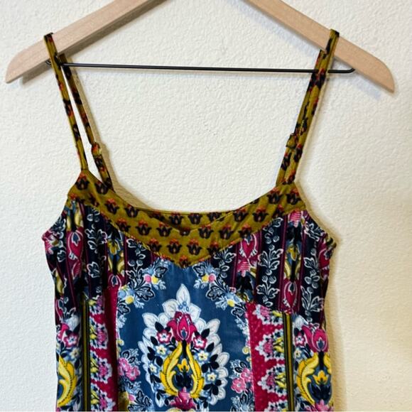 Anthropologie Paisley Velvet Slip Dress Womens Size S - Picture 6 of 10